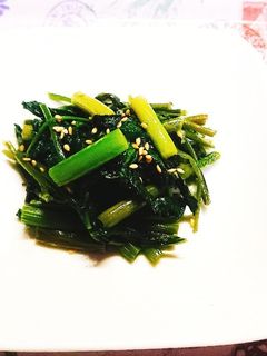 空芯菜とにんにくの芽炒め-レシピのメイン写真
