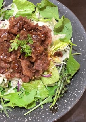 ハニーマスタードの焼肉サラダ-レシピのメイン写真