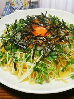 卵ポトリ☆納豆おろしの和風パスタ-レシピのメイン写真