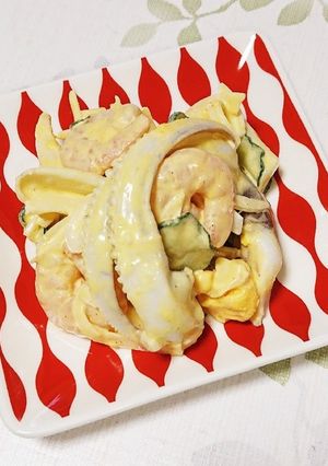 エビ☆イカ簡単サラダ♪-レシピのメイン写真