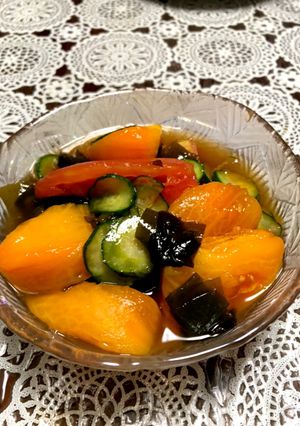 トマトの酢の物-レシピのメイン写真