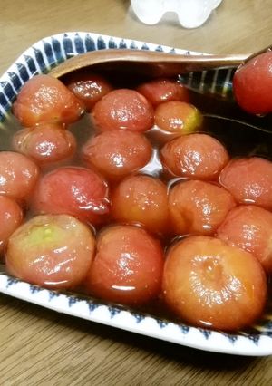 冷凍ミニトマトのポン酢漬け-レシピのメイン写真