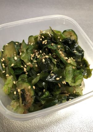 簡単!作り置きレタスとワカメのポン酢和え-レシピのメイン写真