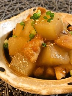 ご飯がすすむ♡ぼんじりと大根の炒め煮-レシピのメイン写真