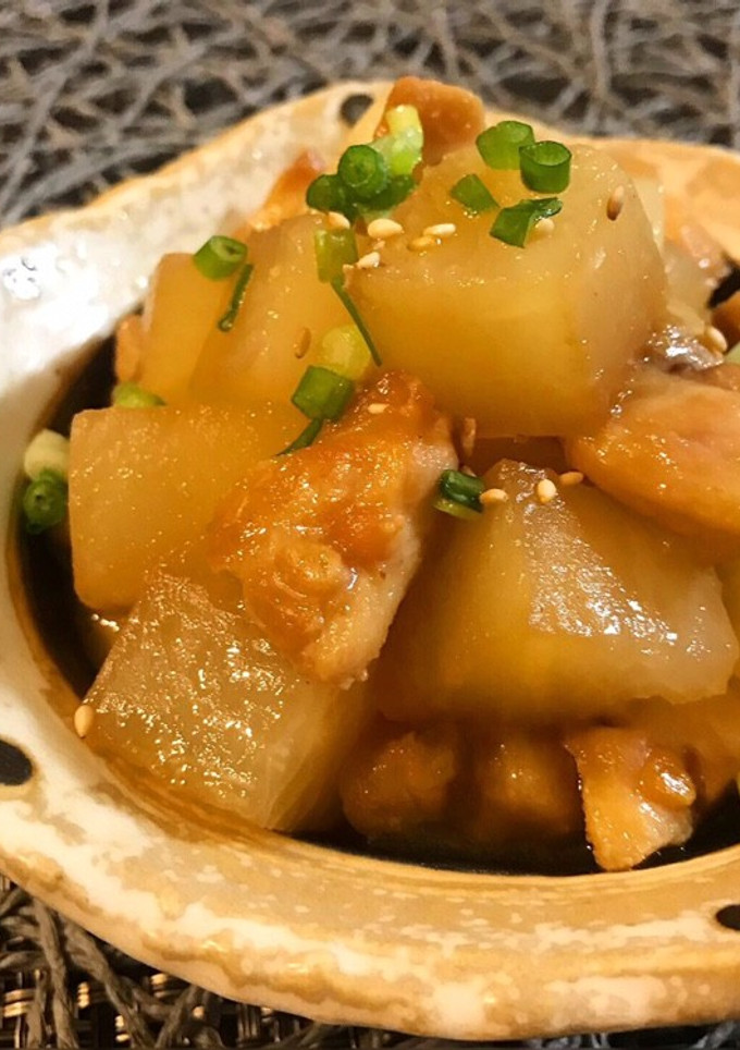 ご飯がすすむ♡ぼんじりと大根の炒め煮-レシピのメイン写真
