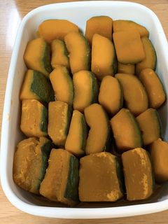 レンチンかぼちゃ煮物-レシピのメイン写真