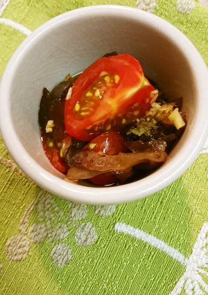 キクラゲとトマト生姜ぽん酢-レシピのメイン写真
