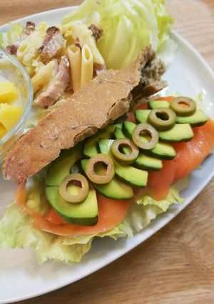 コストコ ライ麦パン スモークサーモン-レシピのメイン写真