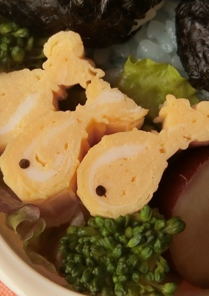 お弁当に★さかな型の卵焼き-レシピのメイン写真