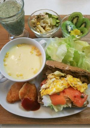 朝ごはん！ライ麦パン サンド-レシピのメイン写真
