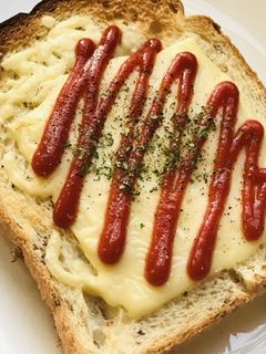 ハム&チーズのケチャップトーストサンド-レシピのメイン写真