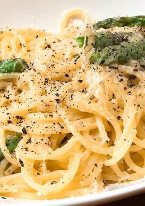 シンプル！アスパラのカチョエペぺ-レシピのメイン写真