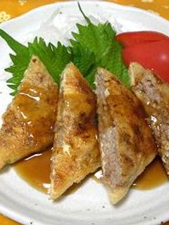 寿司アゲの肉詰め焼き★-レシピのメイン写真
