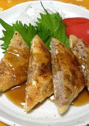 寿司アゲの肉詰め焼き★-レシピのメイン写真