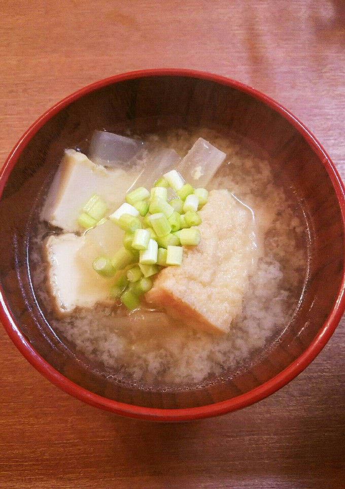 味噌汁 厚揚げ 大根 だしの素-レシピのメイン写真