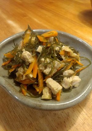 テンペ入り切り昆布の煮物-レシピのメイン写真