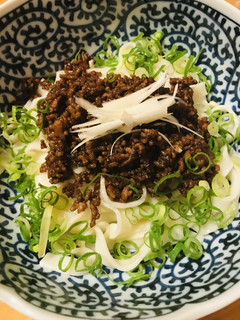 肉味噌のっけのひやしうどん/きしめん-レシピのメイン写真
