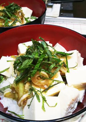 暑い時にはコレ！まぜまぜやっこ丼-レシピのメイン写真