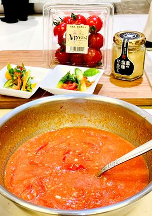 薫の塩麹にんにくとトマトのドレッシング-レシピのメイン写真