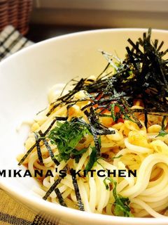 柚子胡椒香る釜玉素麺♪♪アレンジ素麺♪♪-レシピのメイン写真