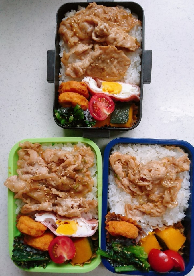 ☆高校生娘と小学生息子と私のお弁当☆90-レシピのメイン写真