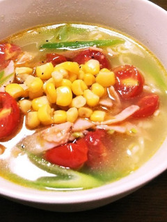 塩ラーメンで簡単イタリアントマト味⭐️-レシピのメイン写真