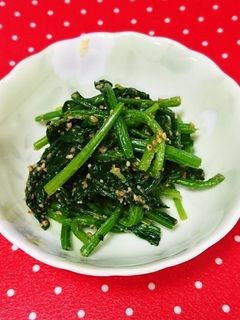 娘達が大好き♪ほうれん草のごま和え♪-レシピのメイン写真
