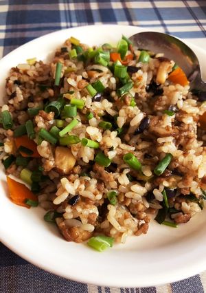 意外とウマイ！麻婆茄子チャーハン-レシピのメイン写真
