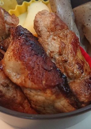 ジューシーな✨豚肩ロースの茄子包み焼き-レシピのメイン写真