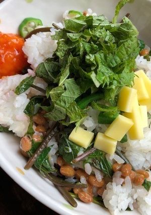 たっぷり大葉のネバネバ納豆丼-レシピのメイン写真