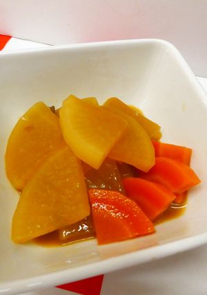 レンジで簡単！大根とにんじんの味噌煮☆-レシピのメイン写真