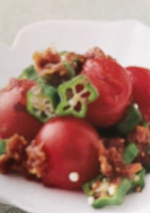 オクラとミニトマトの梅入りサラダ-レシピのメイン写真