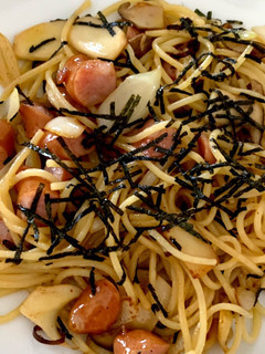 ウインナーとエリンギのバター醤油パスタ-レシピのメイン写真