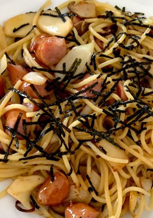 ウインナーとエリンギのバター醤油パスタ-レシピのメイン写真
