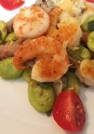 鹿児島そら豆と白姫えびの炒め物-レシピのメイン写真