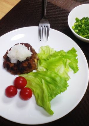 納豆さんのかくれんぼバーグ-レシピのメイン写真