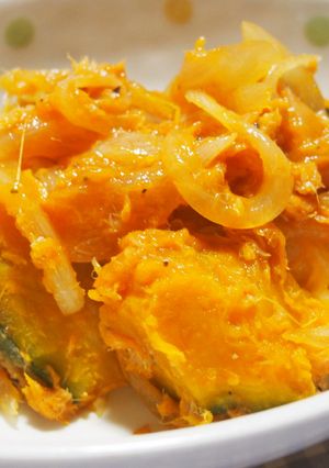 かぼちゃ・玉ねぎ・ツナのケチャツプ炒め煮-レシピのメイン写真