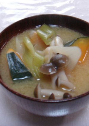 かぼちゃのお味噌汁-レシピのメイン写真