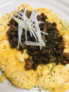 肉味噌をのせた●たまご焼き-レシピのメイン写真