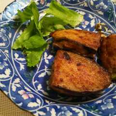 รูปของ 茄子と挽き肉の挟みあげ