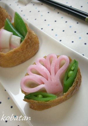 お弁当に☆お花稲荷（キャラ弁）-レシピのメイン写真