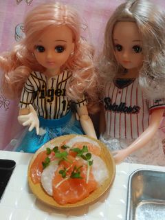 リカちゃん♡野球シリꕤべったらサーモン*-レシピのメイン写真
