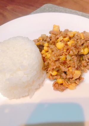 簡単♪子供が喜ぶコーンのキーマカレー-レシピのメイン写真