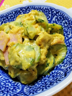 かぼちゃと胡瓜のサラダ-レシピのメイン写真