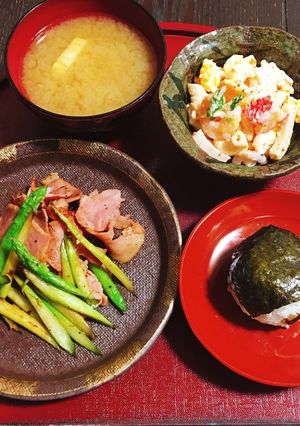 アスパラとハムの炒め物-レシピのメイン写真