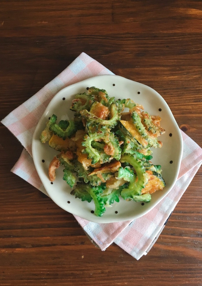 夏料理！ゴーヤとかぼちゃとかき揚げ-レシピのメイン写真