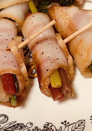 スイスチャードのベーコン巻き☆-レシピのメイン写真