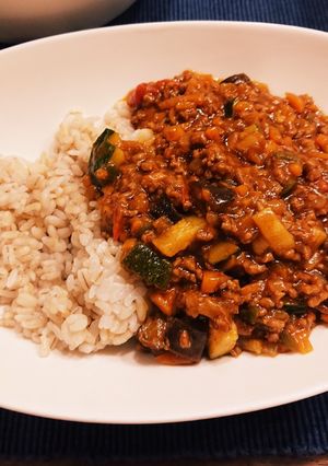 夏野菜たっぷり！激うま　キーマカレー-レシピのメイン写真