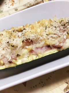 簡単!ズッキーニボート-レシピのメイン写真