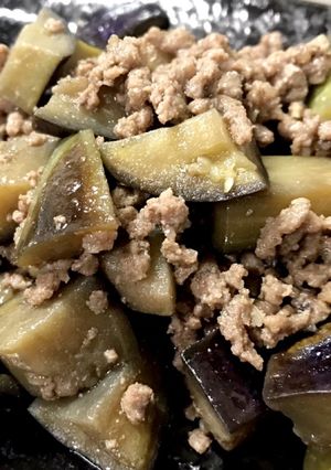 ナスとひき肉のそぼろあんかけ-レシピのメイン写真